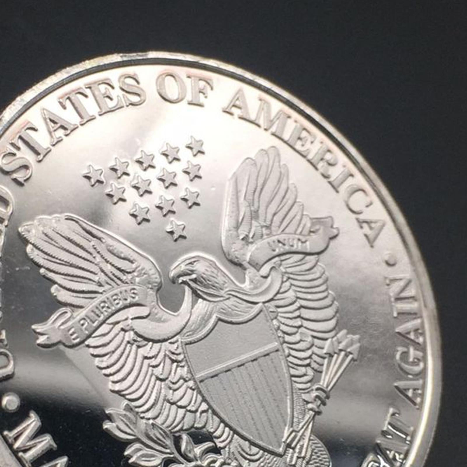 4xDonald Trump Make America Great Again Flag Eagle Commemorative Coin