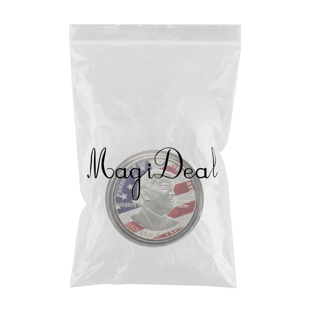 4xDonald Trump Make America Great Again Flag Eagle Commemorative Coin