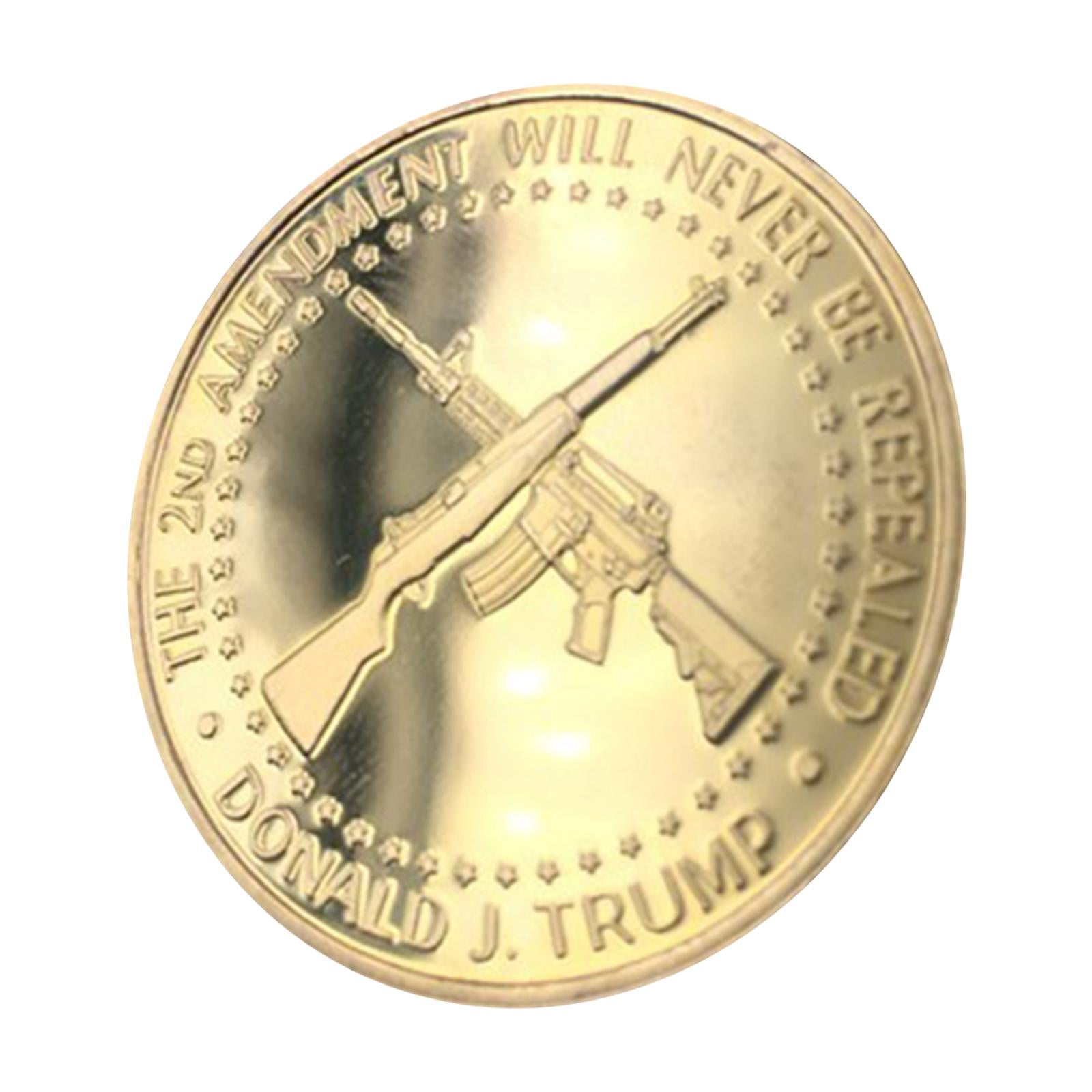 4xDonald Trump The 2ND Amendment Will Never be Repealed Commemorative Coin