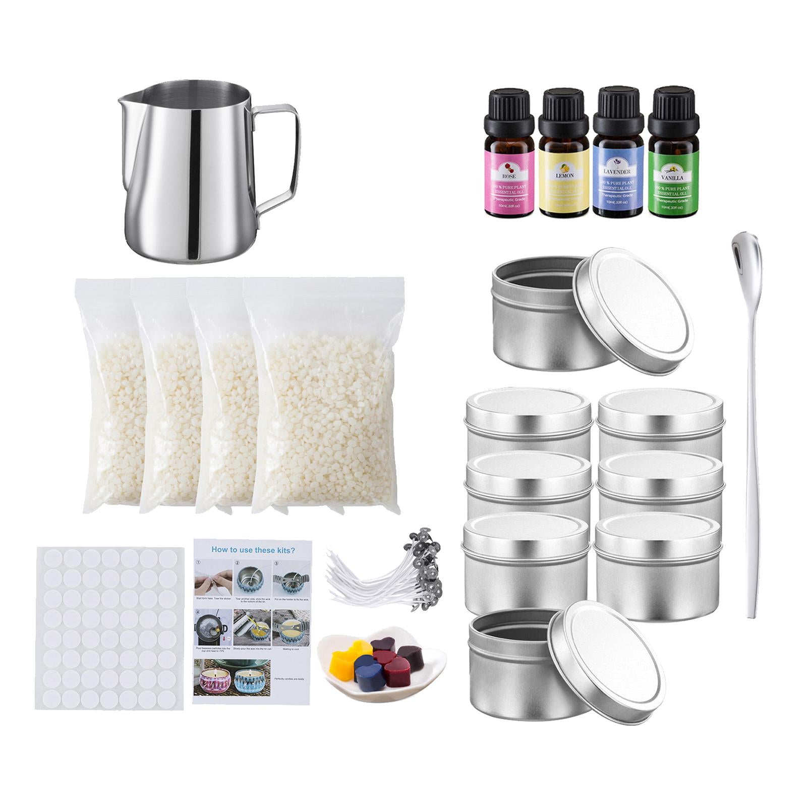 Candle Making Kit Beginner Make Supplies Dyes Tins Tealight Crafting Tools