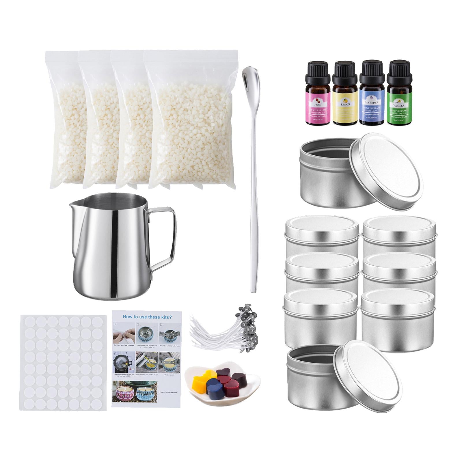 Candle Making Kit Beginner Make Supplies Dyes Tins Tealight Crafting Tools