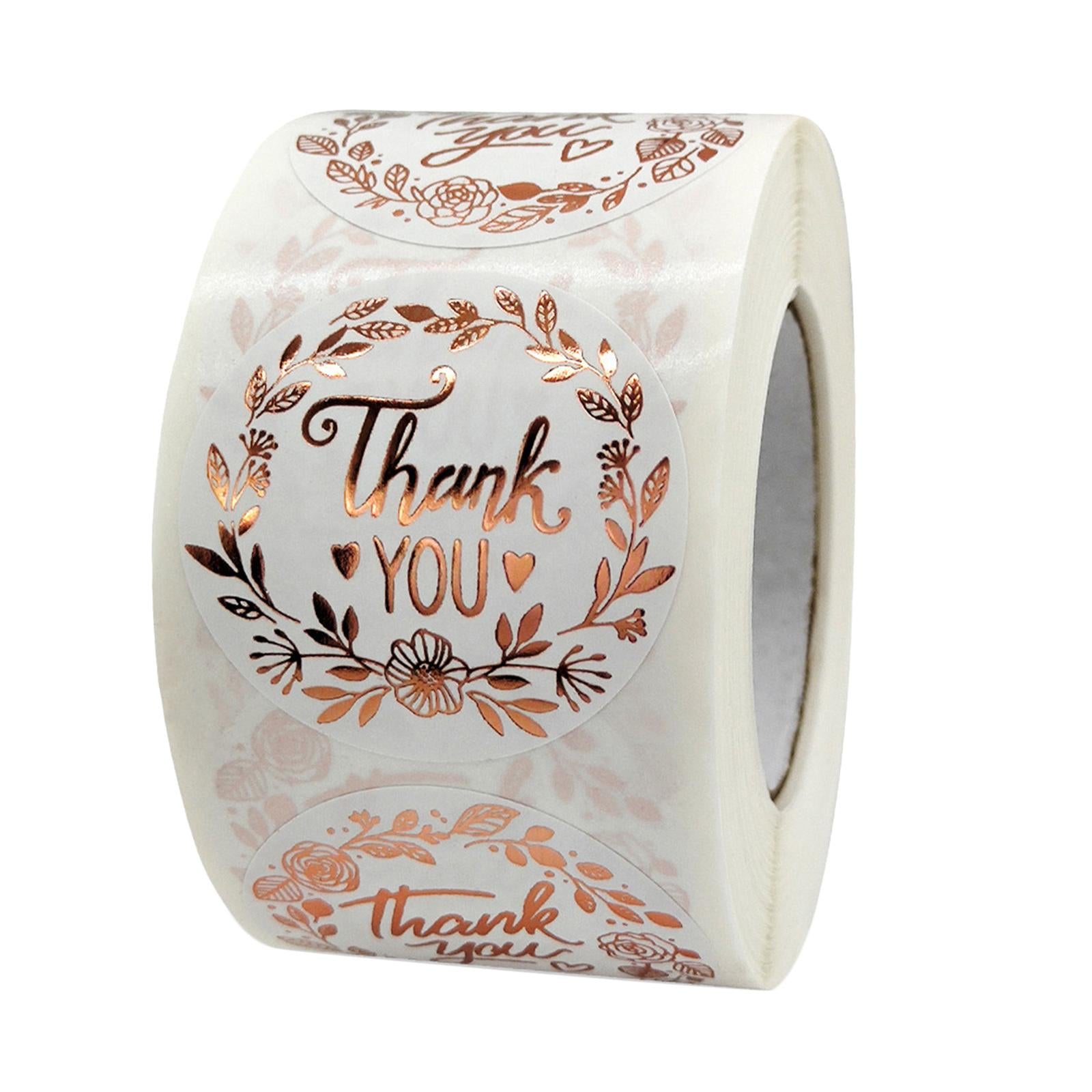4xThank You Stickers Seal Labels Decals for Business Packaging Gift Wrap 2.5cm