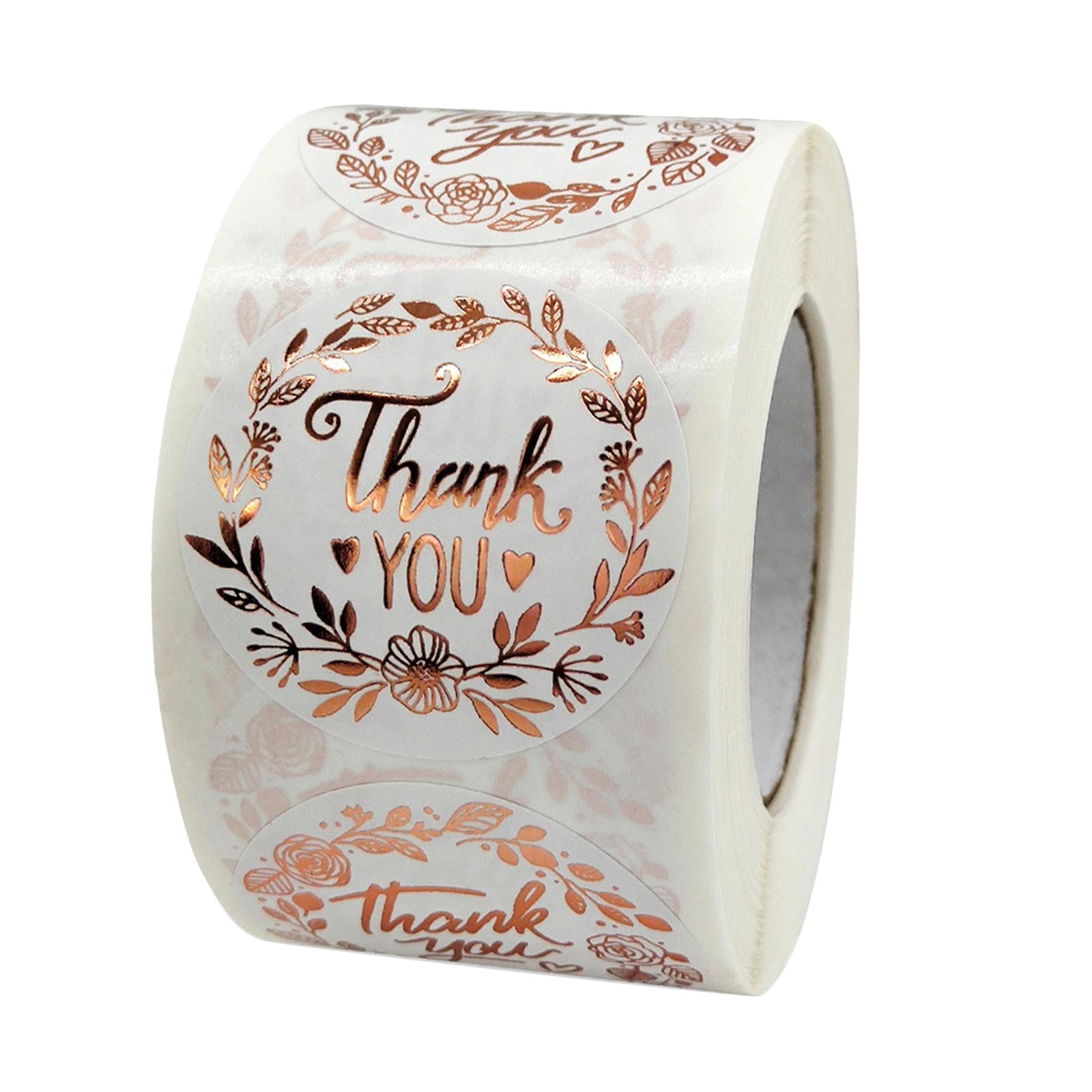 2xThank You Stickers Seal Labels Decals for Business Packaging Gift Wrap 2.5cm