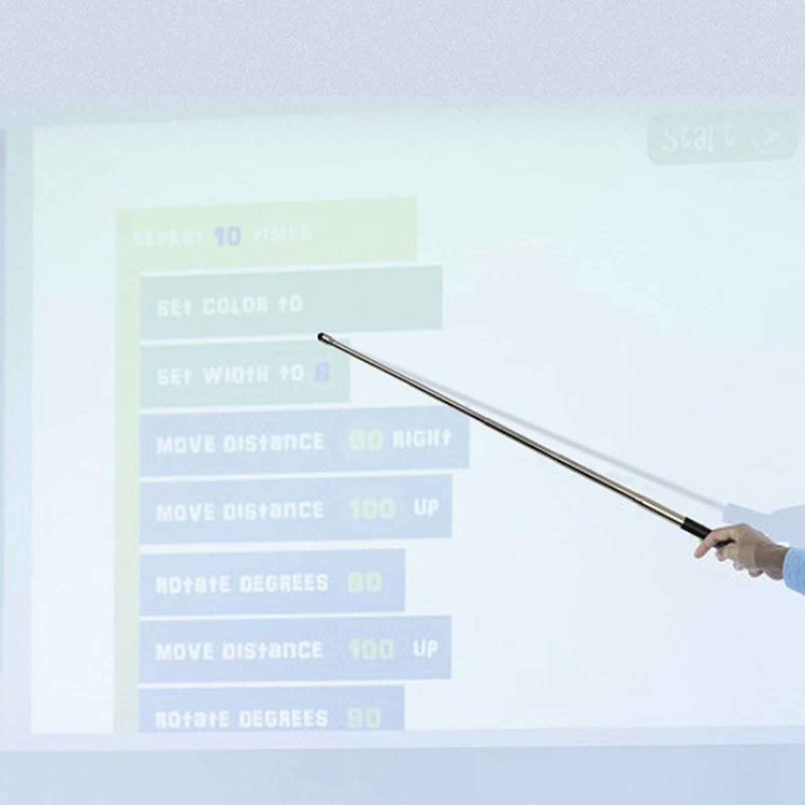 2xExtendable Pointer Pointing Point Stick PPT Electric Whiteboard Hand Pointer