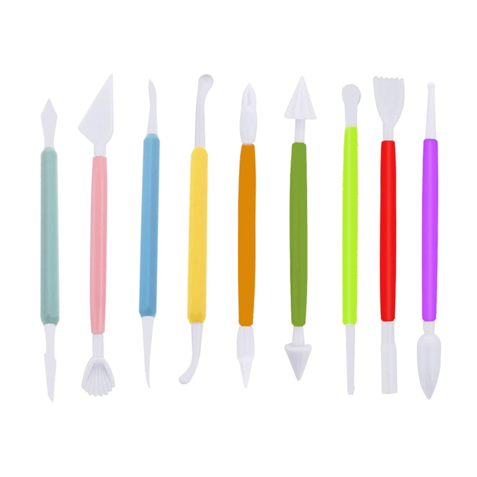 4x9Pack Plastic Clay Tools Ceramic Pottery Kit Shaping And Sculpting Assorted