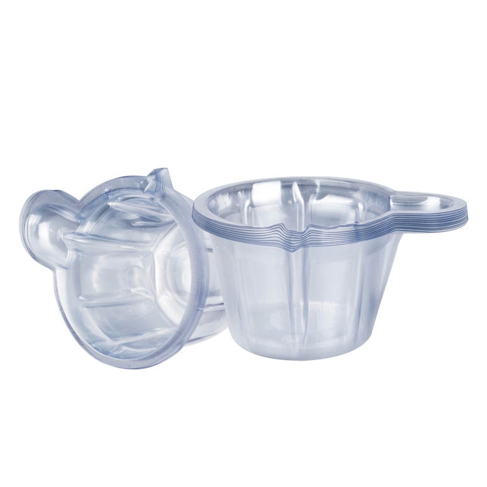 2x50x Plastic Mixing Cups Paint Pigment Mixing Pot Clear Disposable Ink Holder