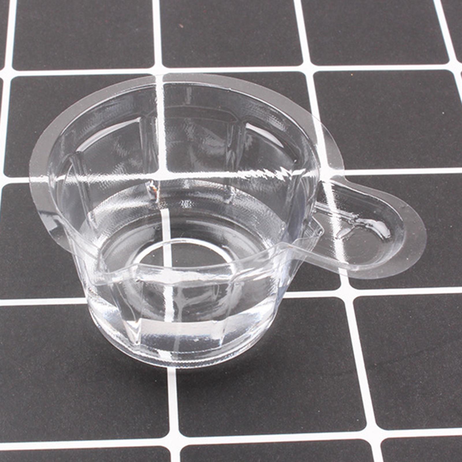 2x50x Plastic Mixing Cups Paint Pigment Mixing Pot Clear Disposable Ink Holder