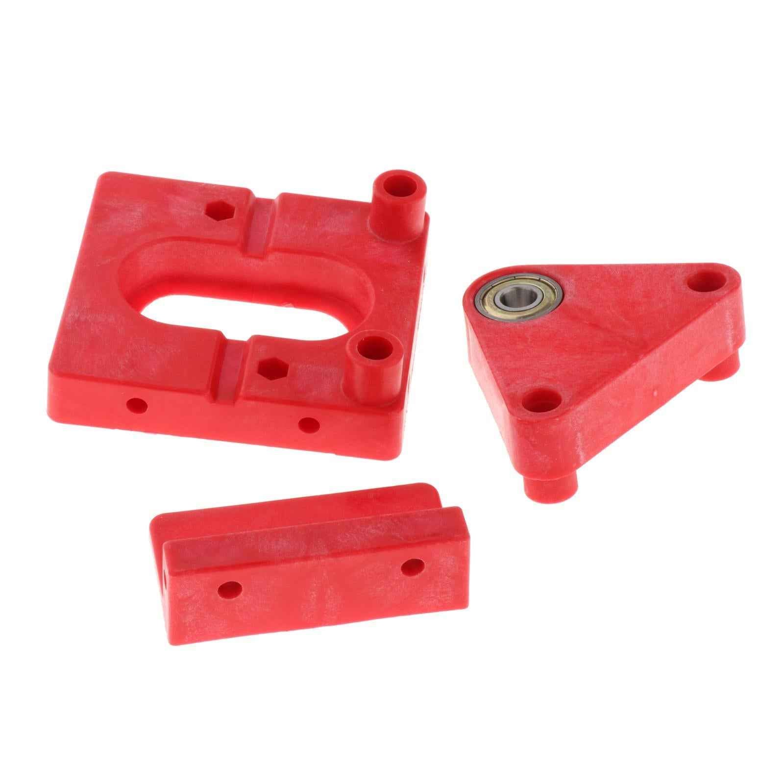 Woodworking Punch Locator Drill Guide Adjustable Drilling Template Red