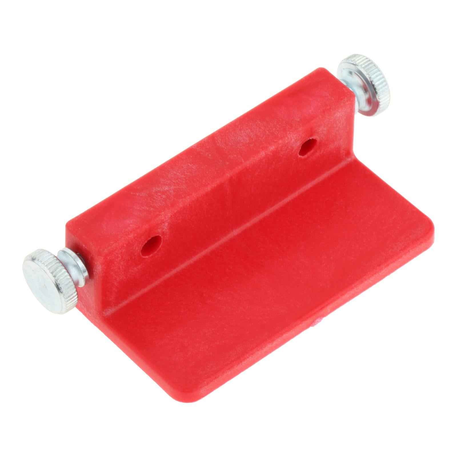 Woodworking Punch Locator Drill Guide Adjustable Drilling Template Red