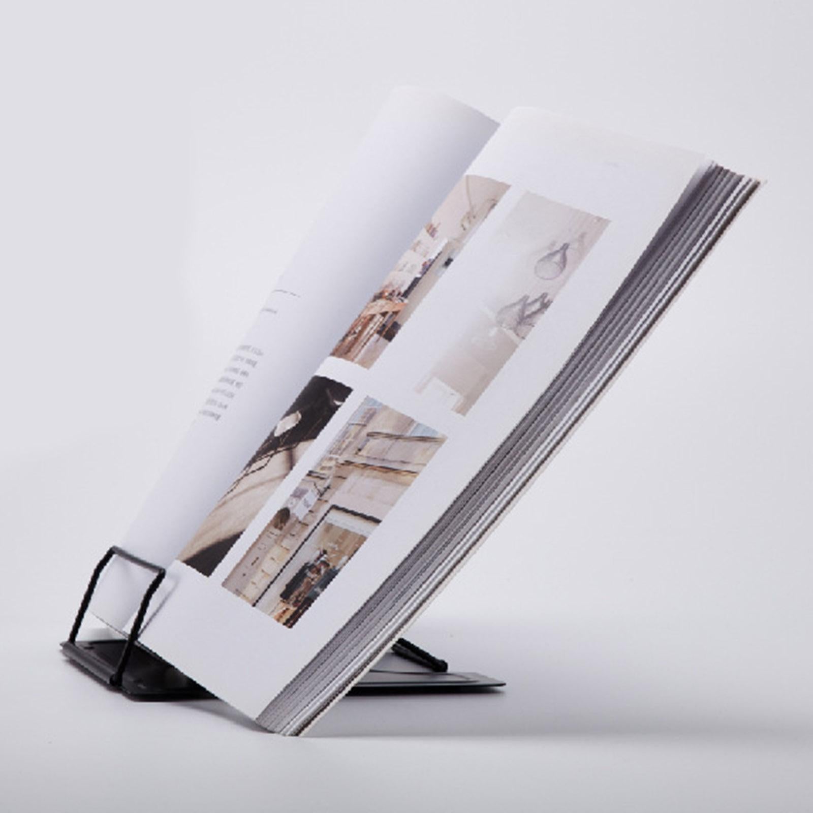 Book Stand Adjustable Document Cookbook Holder Reading Rest Desk Rack