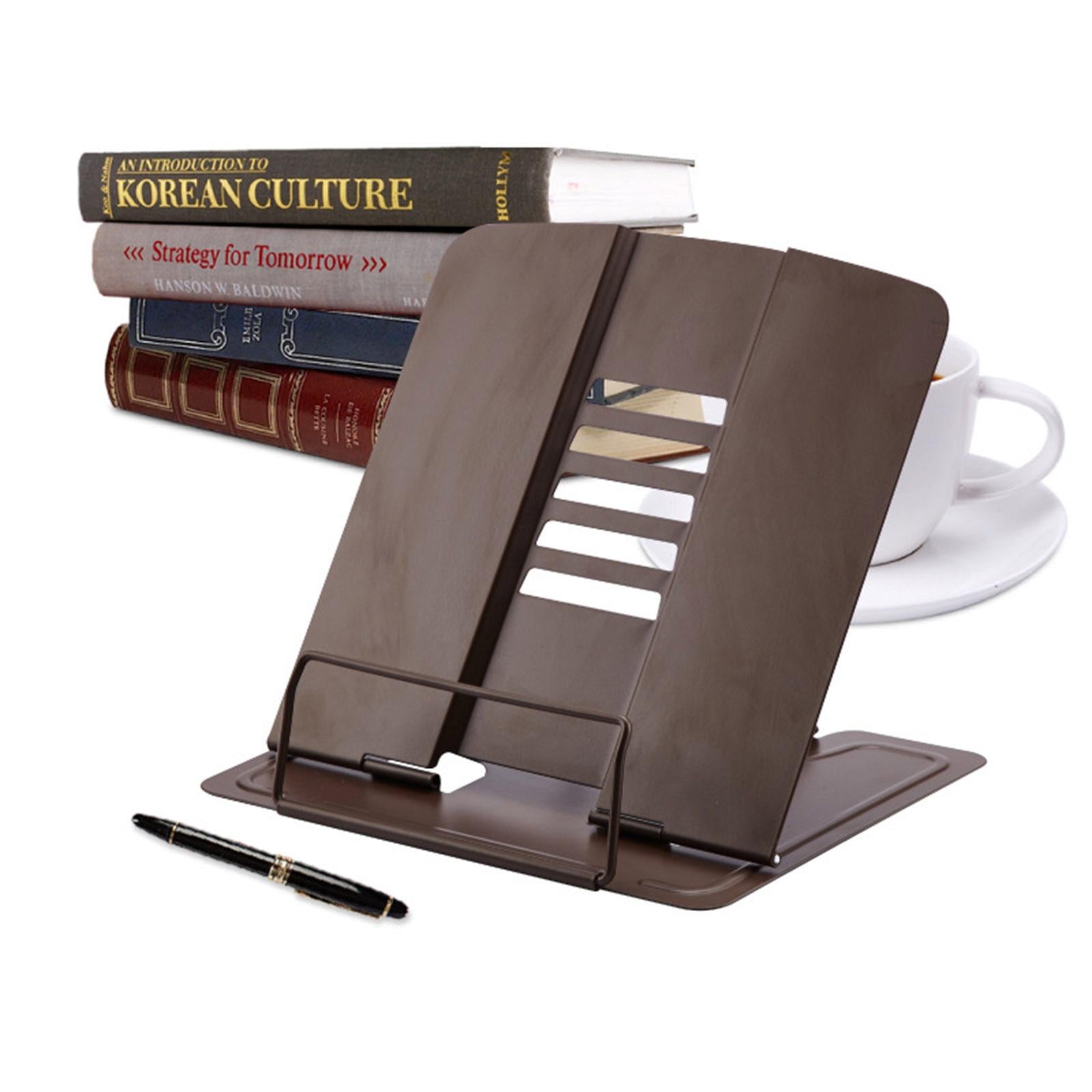 Book Stand Adjustable Document Cookbook Holder Reading Rest Desk Rack