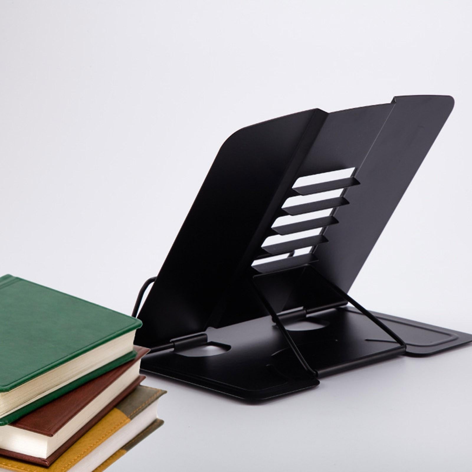 Book Stand Adjustable Document Cookbook Holder Reading Rest Desk Rack