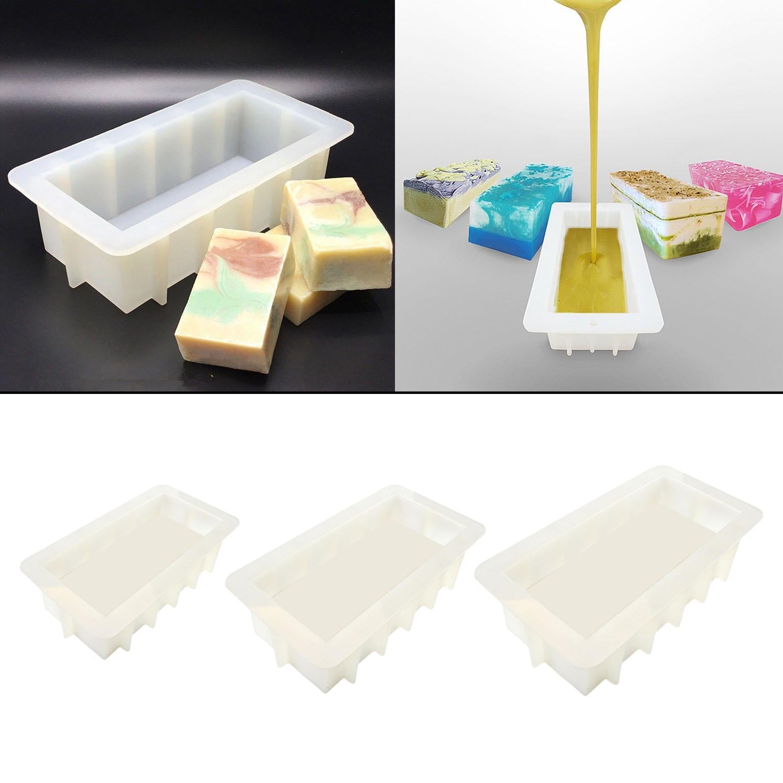 DIY Soap Mold Cake Mould Rectangle Handmade Jelly Making Mold 242x127x67mm