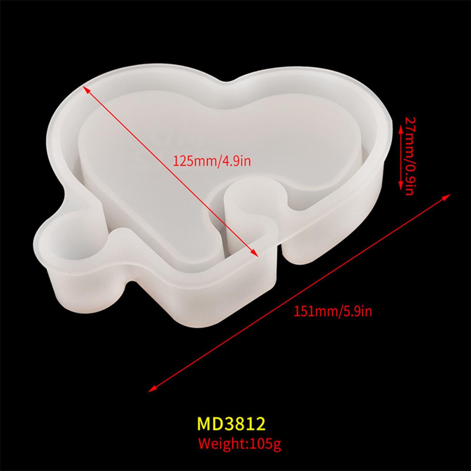 DIY Epoxy Mold Storage Box Silicone Resin Casting Candy Box Holder Mould Heart
