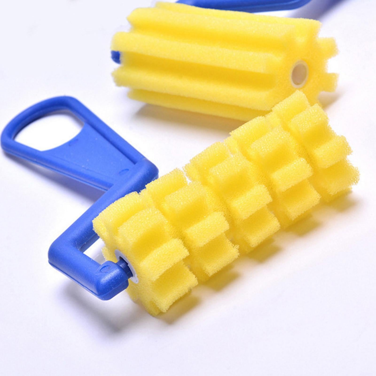 3x4x Foam Paint Brushes Roller Kid Watercolor Sponge Painting Roller Brushes