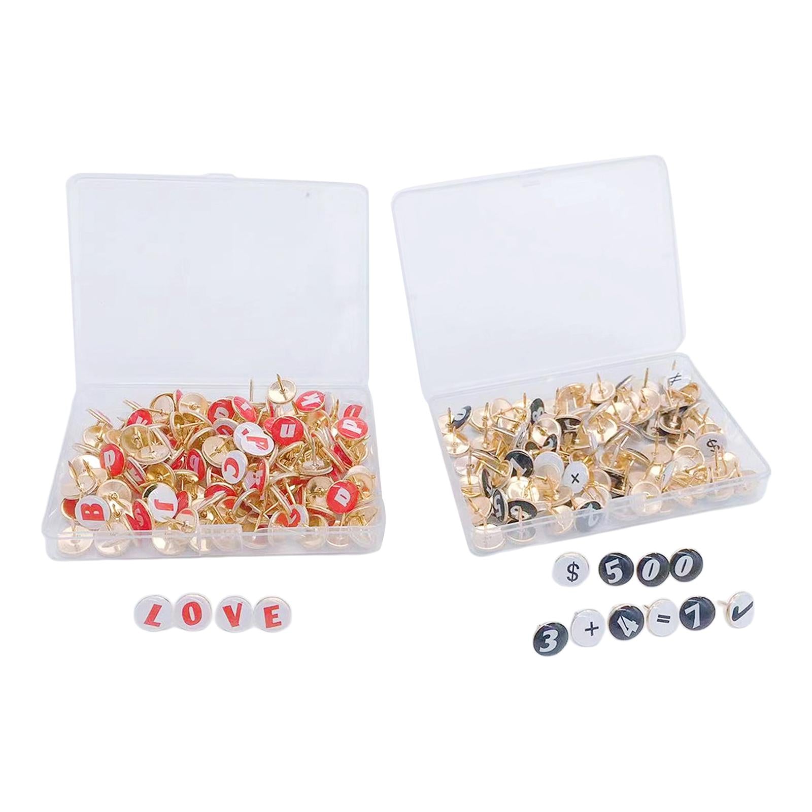 Creative Push Pins Educational Thumbtacks Office Teaching for Bulletin Board Red Letter