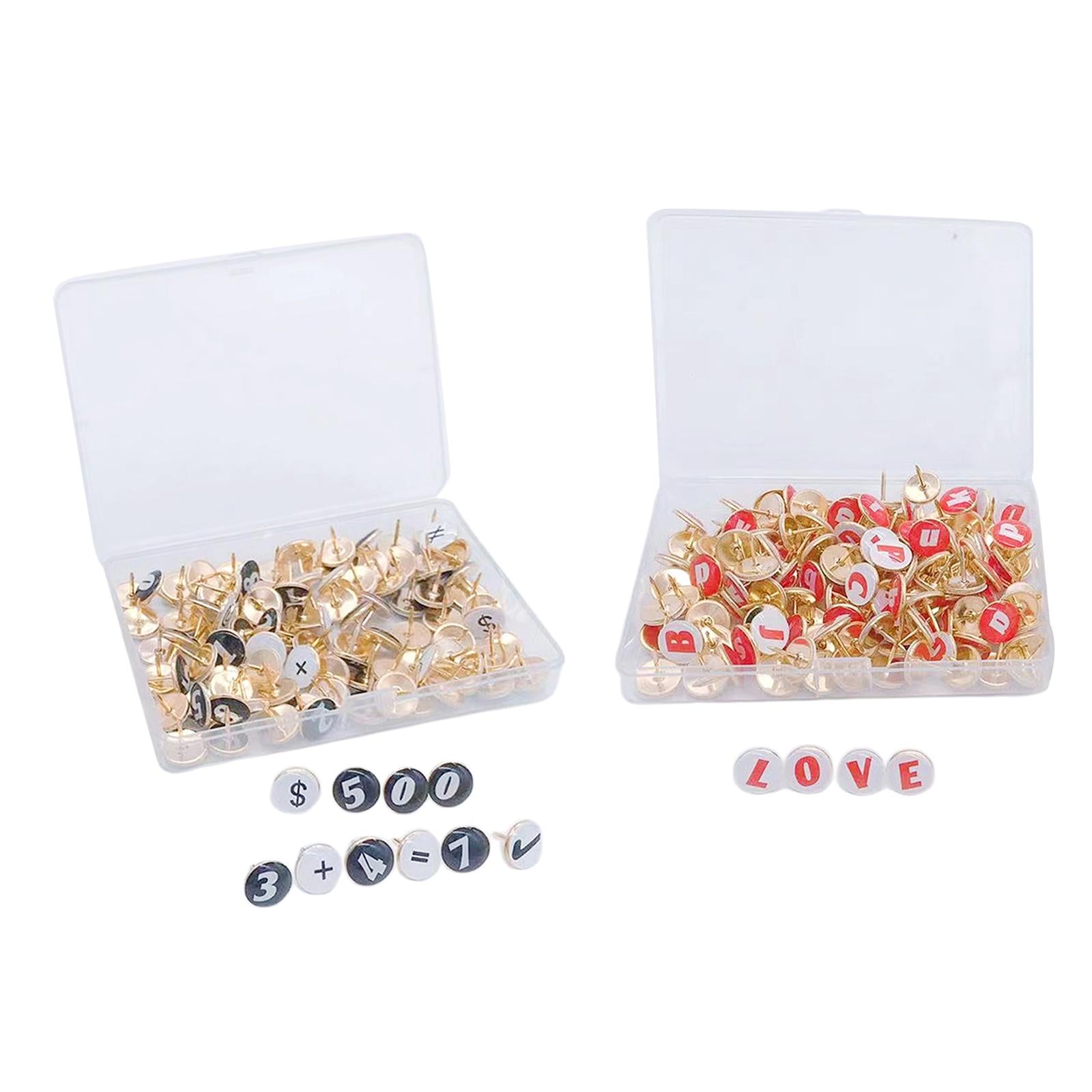 Creative Push Pins Educational Thumbtacks Office Teaching for Bulletin Board Red Letter