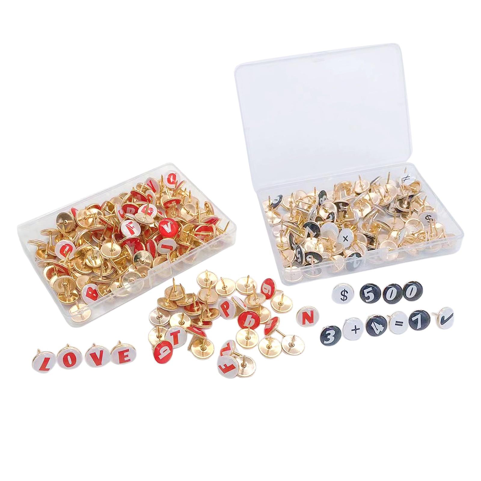 Creative Push Pins Educational Thumbtacks Office Teaching for Bulletin Board Red Letter