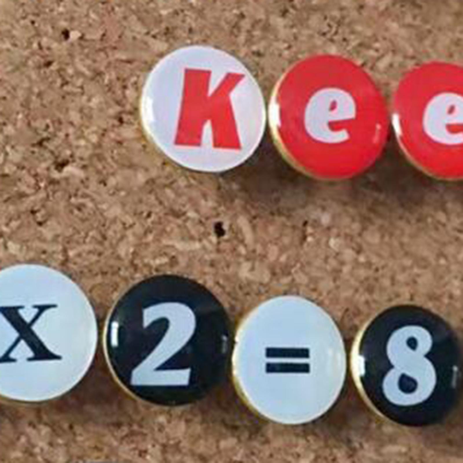 Creative Push Pins Educational Thumbtacks Office Teaching for Bulletin Board Red Letter