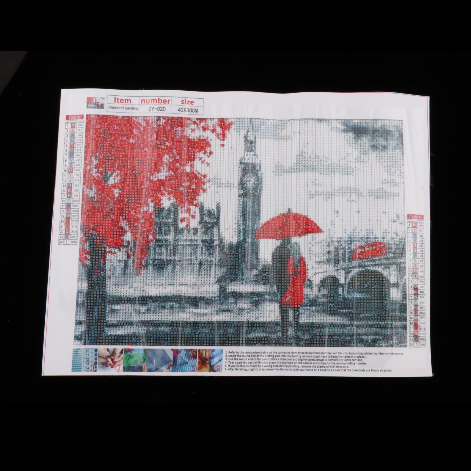 Diamond Painting Kit for Adults Kids Round Rhinestone Crystal Picture Crafts Couples