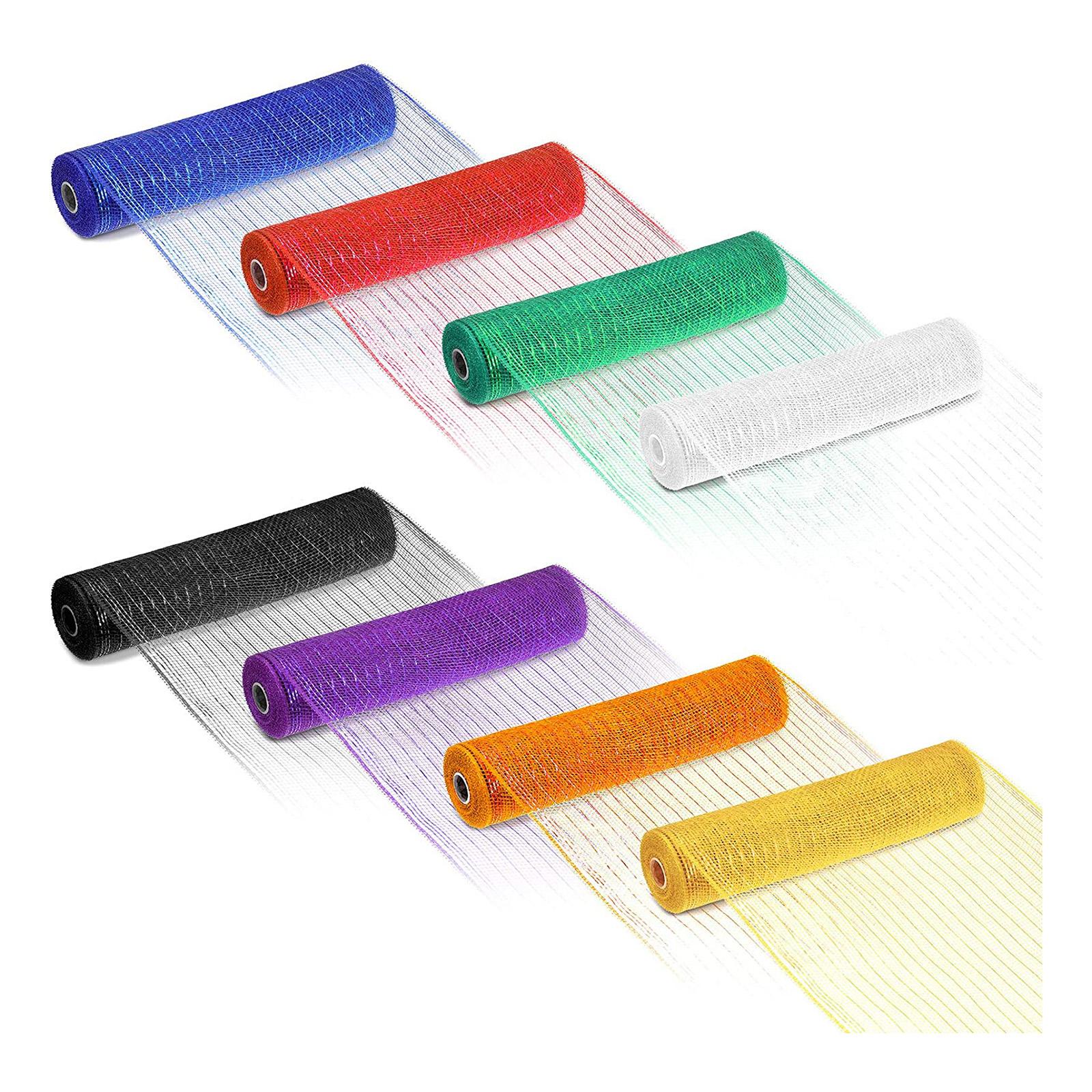 Deco Mesh Rolls 26cm x 10yd Roll 8colours Available for Wreaths Swags Bows