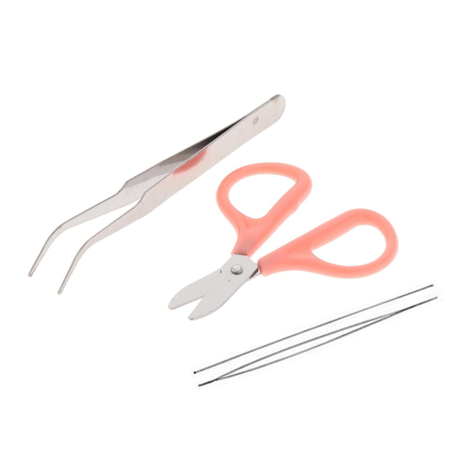Chips Stone Beads Kit, Tweezer Coils for Necklace Rings Making Bracelets