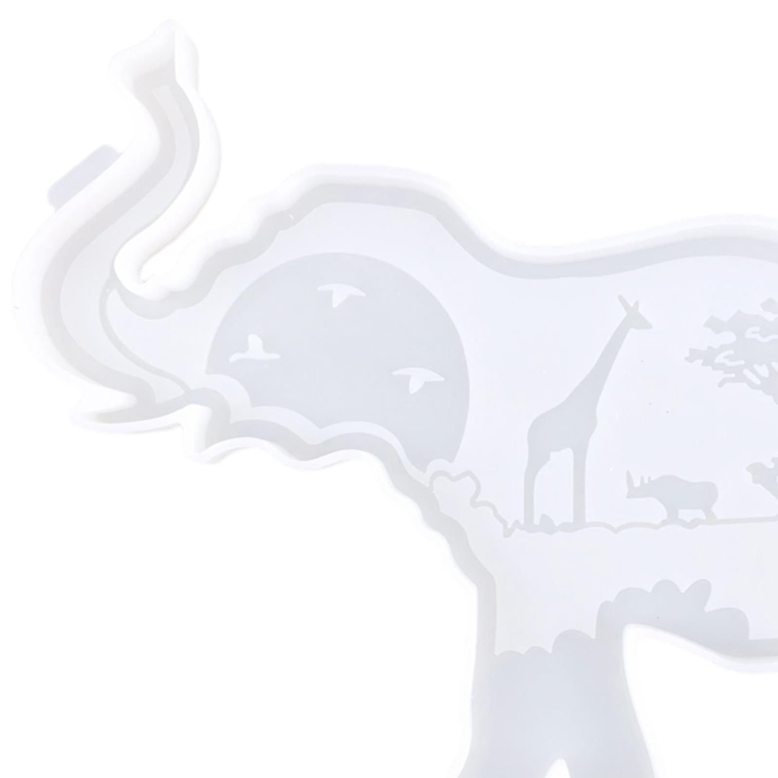 Animal-Shaped Silicone Molds Easy to Demold for Yards Kitchens DIY Craft Elephant