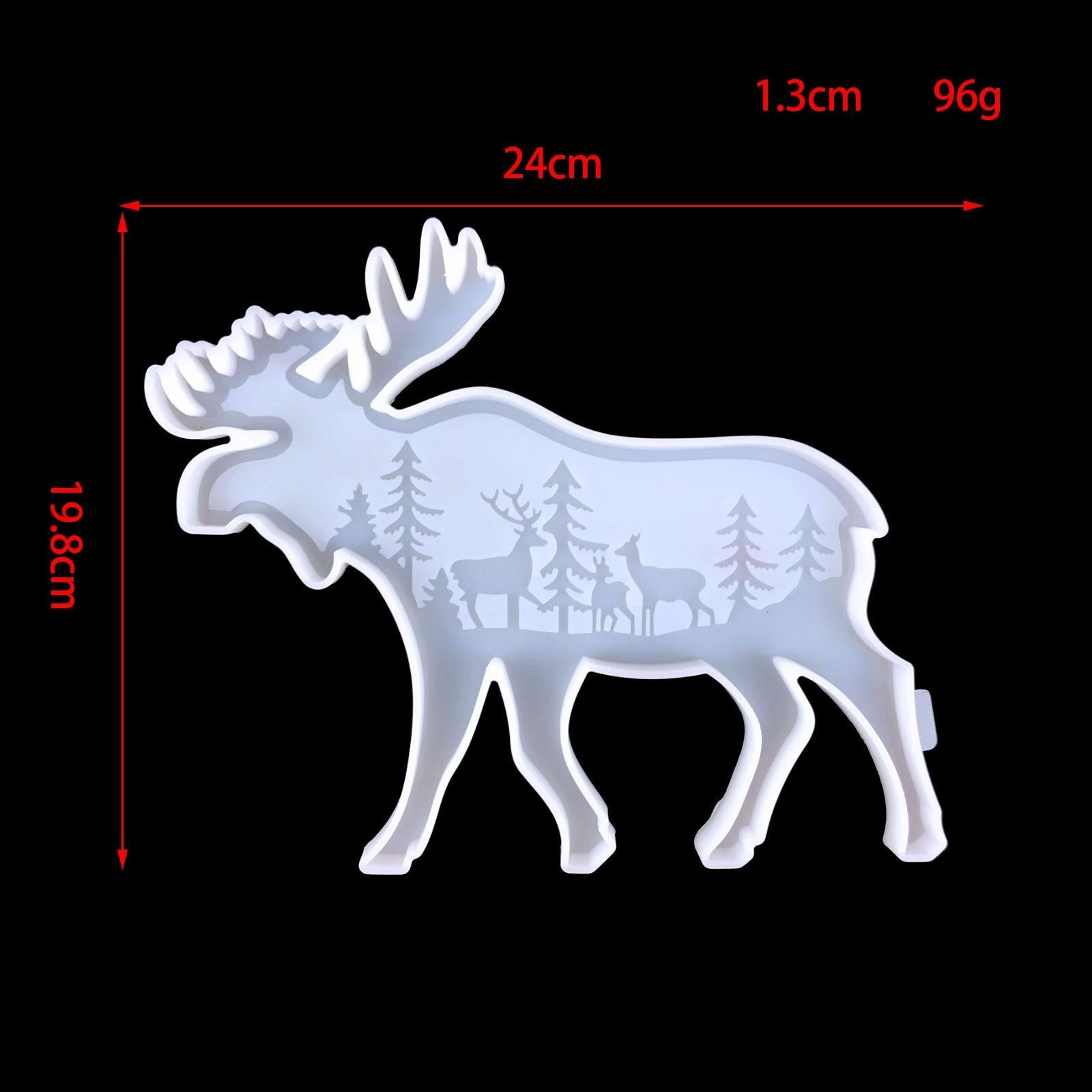 Animal-Shaped Silicone Molds Easy to Demold for Yards Kitchens DIY Craft Elephant