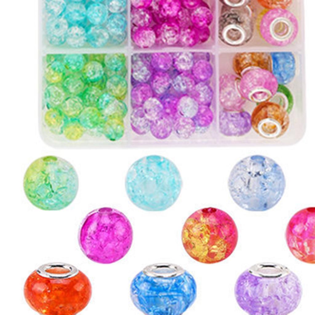 Crystal Acrylic Beads 10Colors 300pcs Kit For Jewelry Making Bracelets Craft