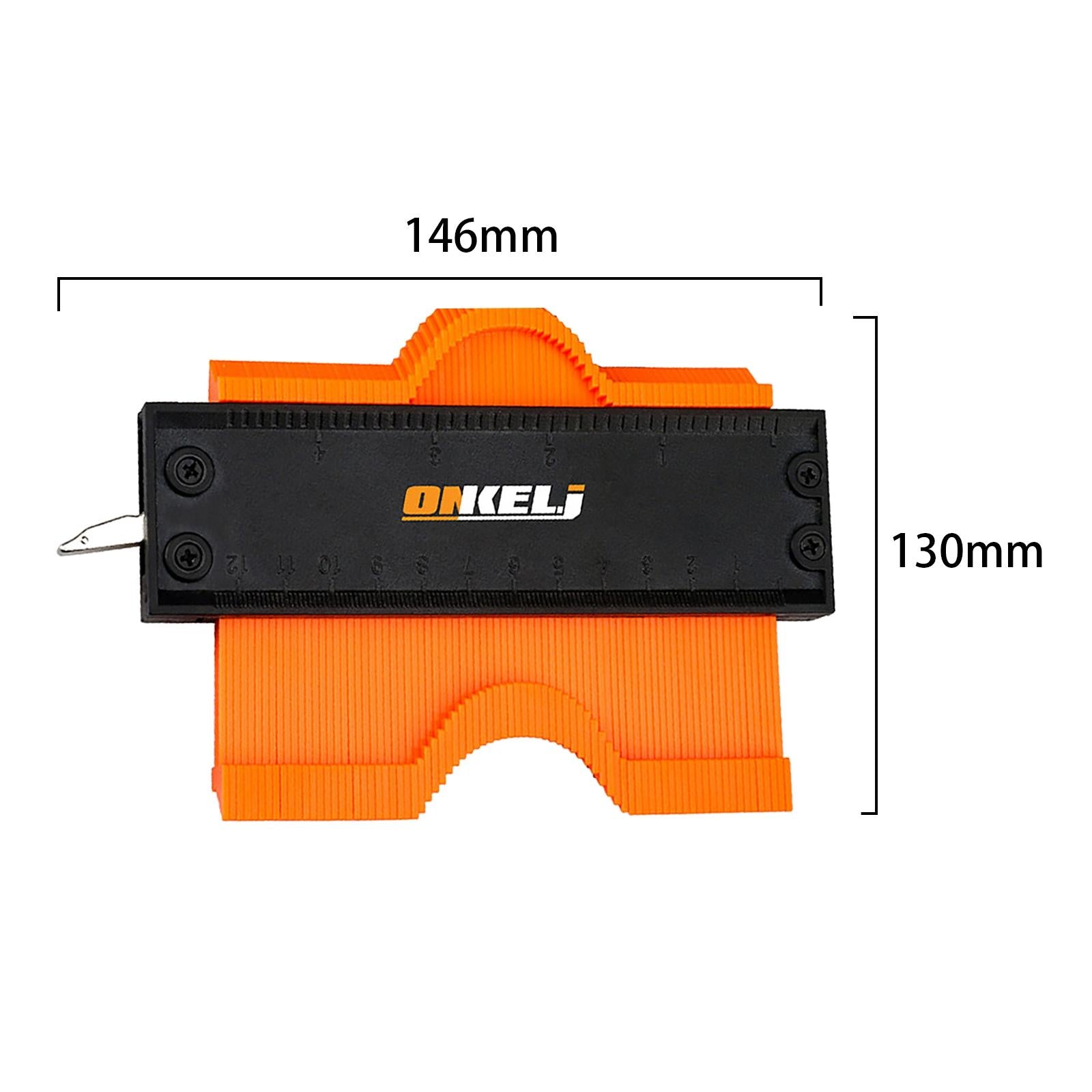Contour Gauge w/ Lock Duplicator Profile Tool Corners Tiles 5inch