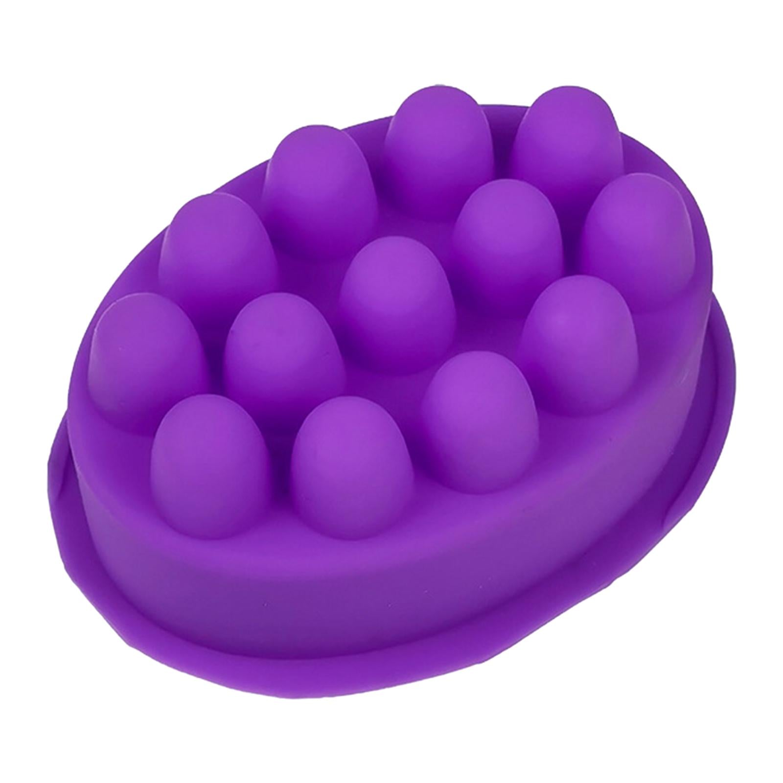 3xSilicone Massage Soap Mold Mould for DIY Craft Polymer Clay Candle Making