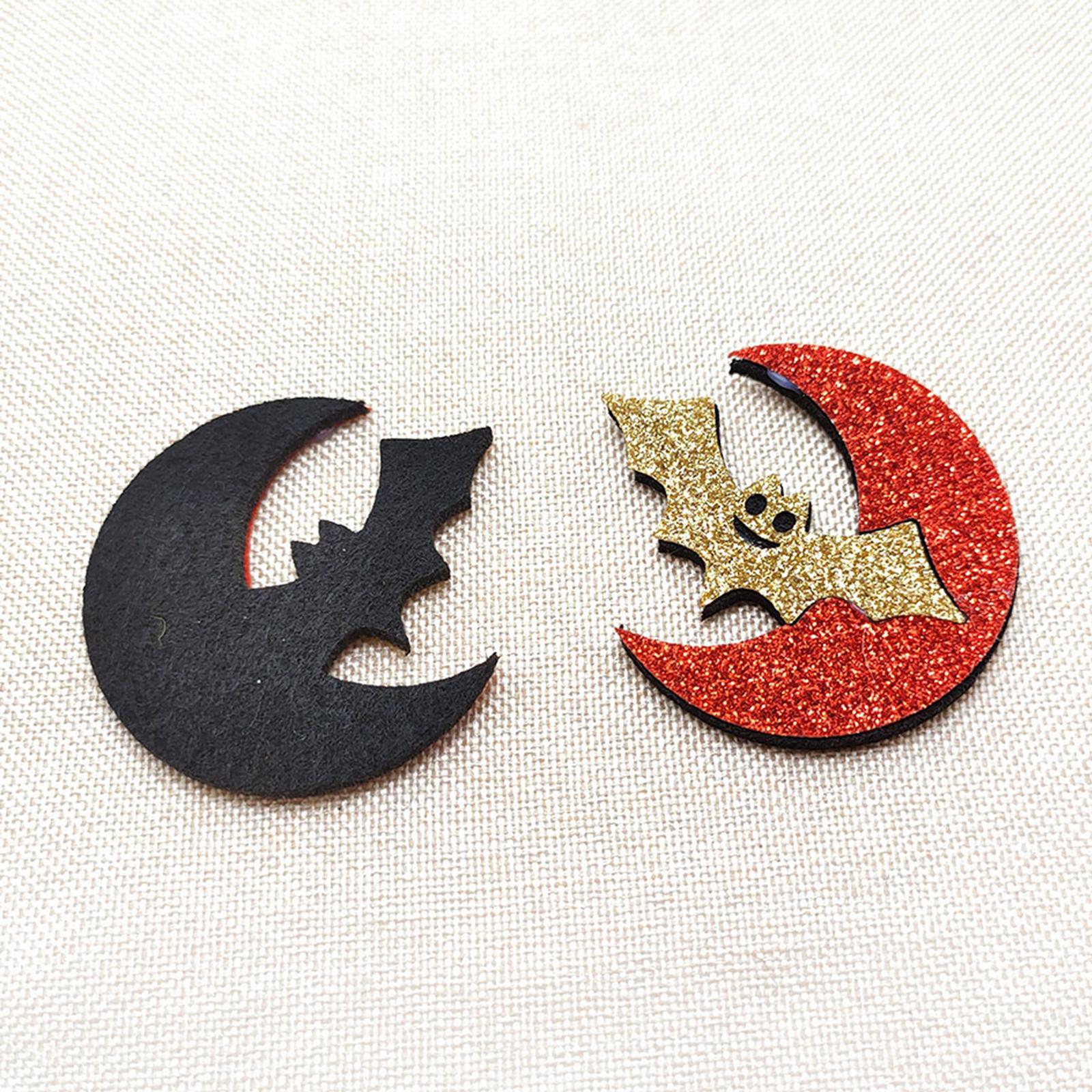 4x12Pcs Colorful Halloween Sequins Embellishment Party Jewelry Making Flatback