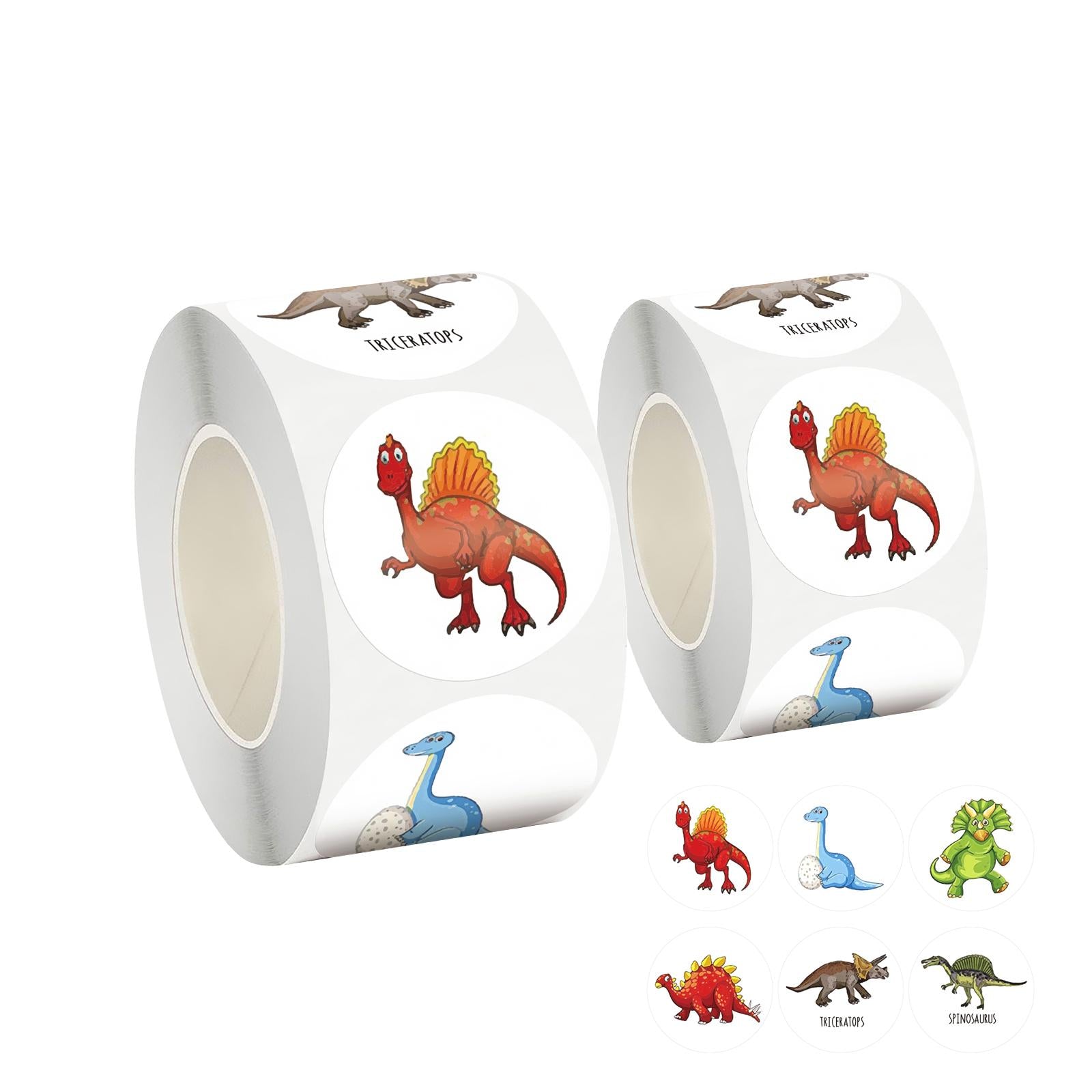 4x500PCS Round Stickers Self Adhesive Tag Envelope Children 2.5cm