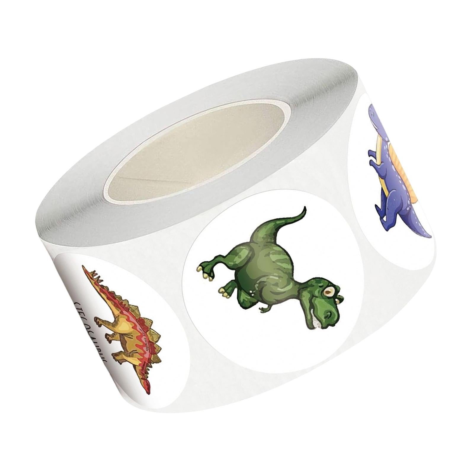 3xPaper Stickers Scrapbook Dinosaur Stickers Decals for Cupcake Kids 2.5cm