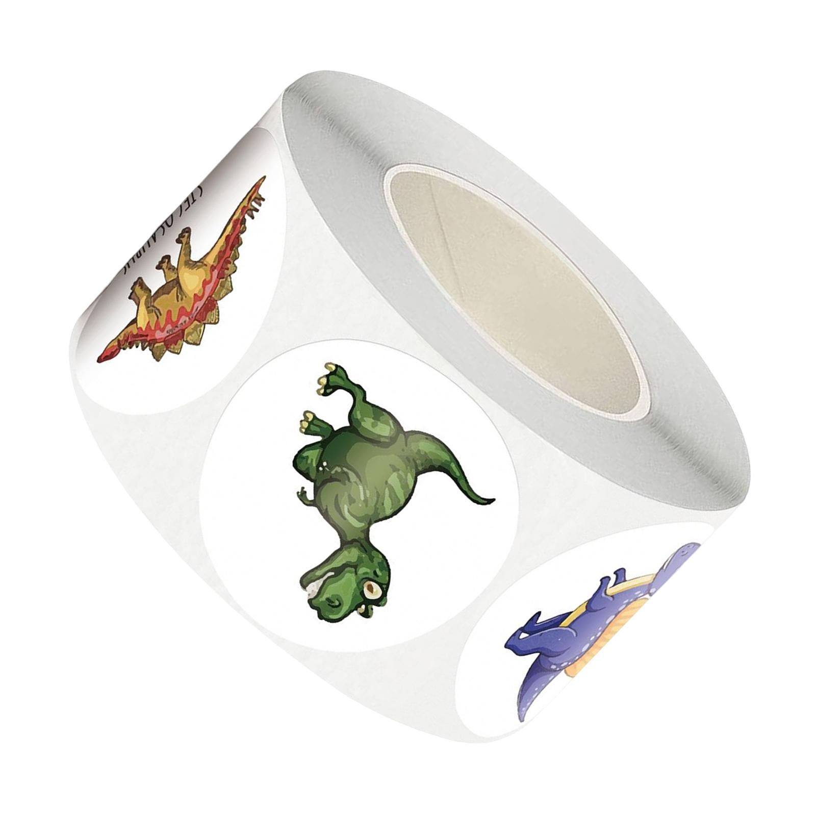 3xPaper Stickers Scrapbook Dinosaur Stickers Decals for Cupcake Kids 2.5cm