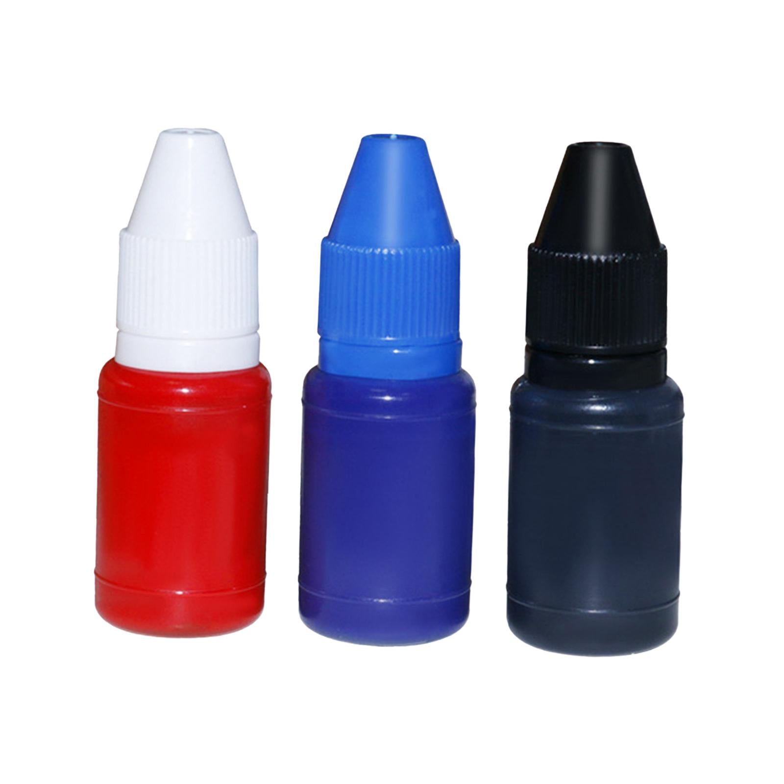 3x10ml Premium Stamp Refill Ink Bright Color Inking Stamp Oil