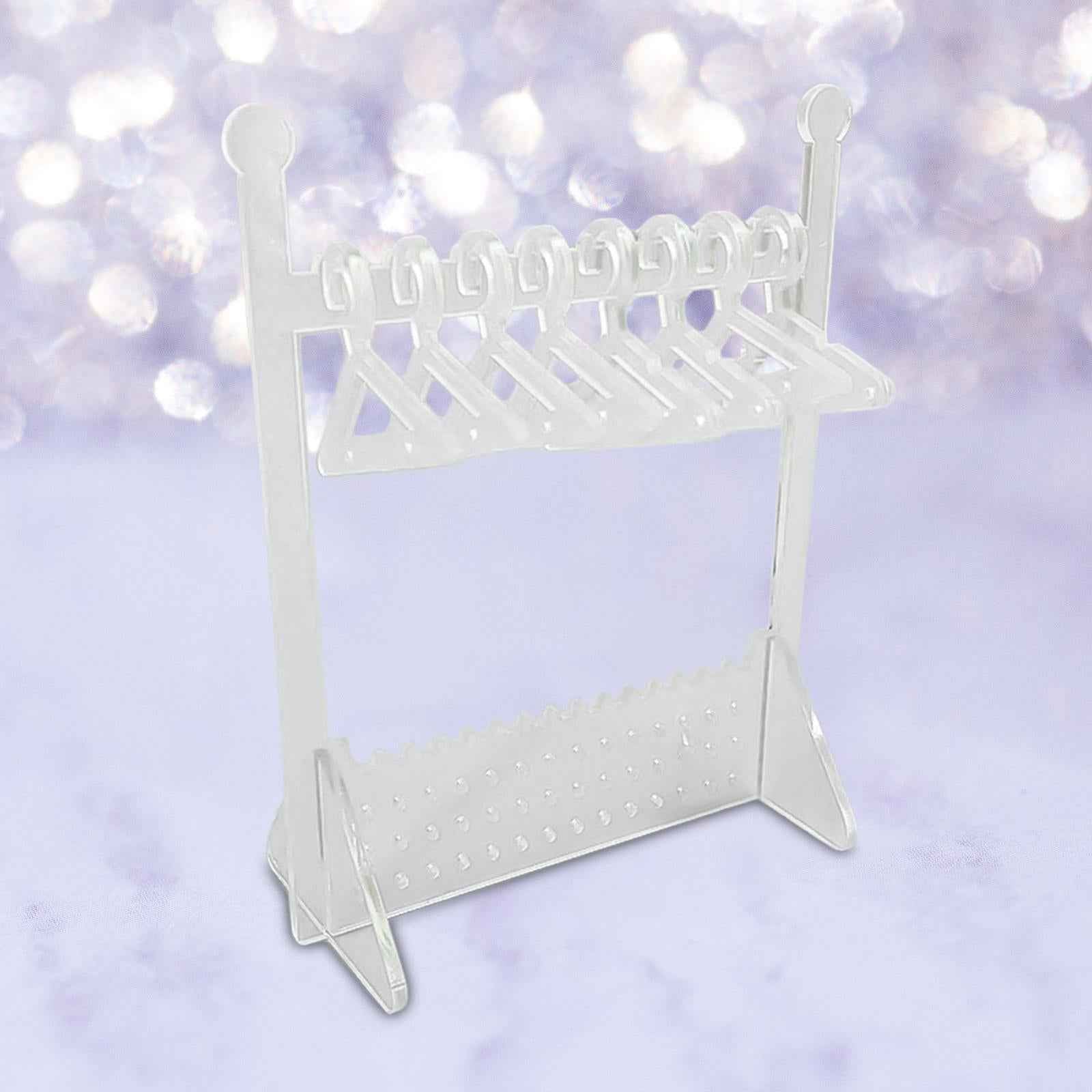 Jewelry Stand with Coat Hangers Ear Stud Holder for Studs Earrings Show Case