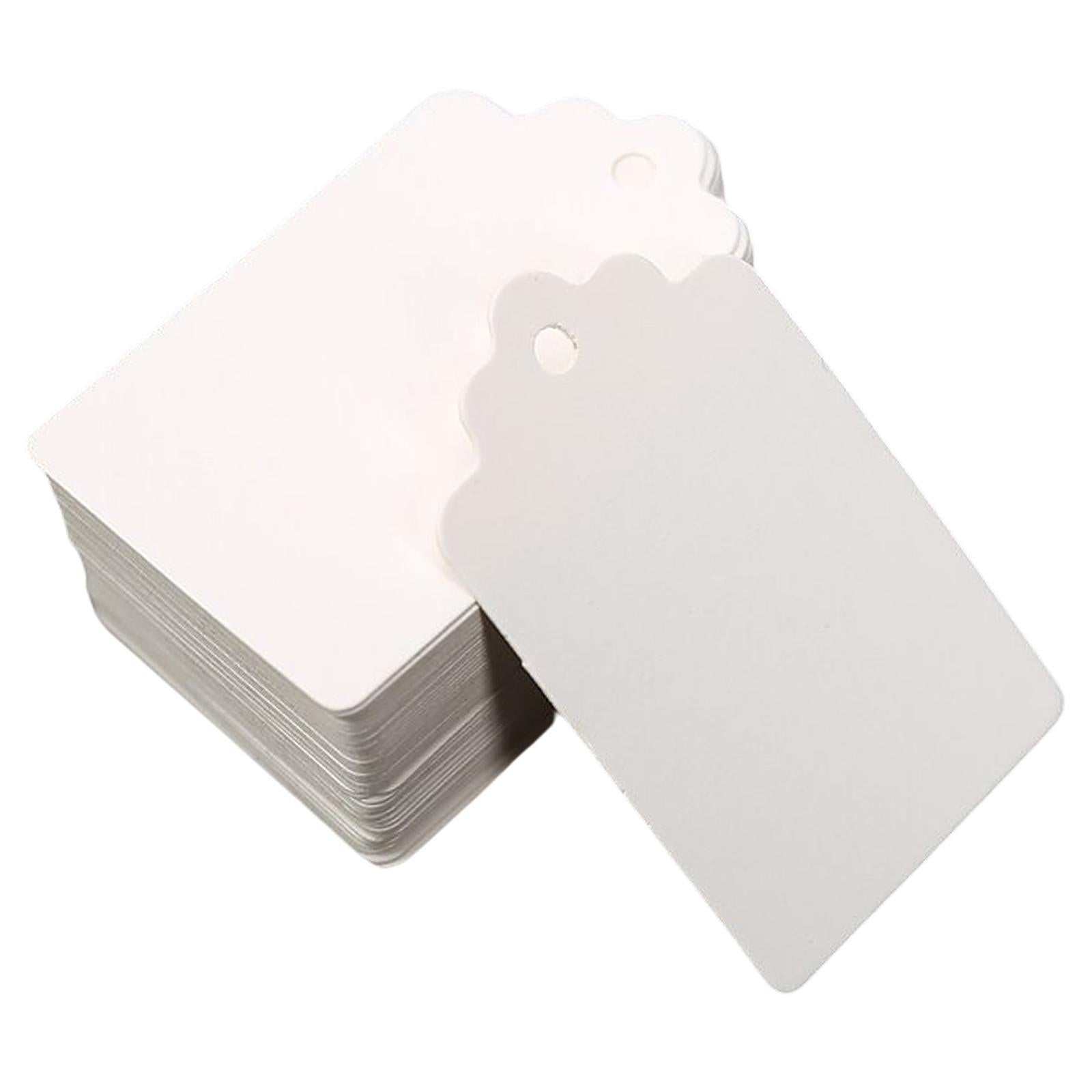 3x100Pcs DIY Paper Gift Tag Vintage Style for Baking holiday Thanksgiving White