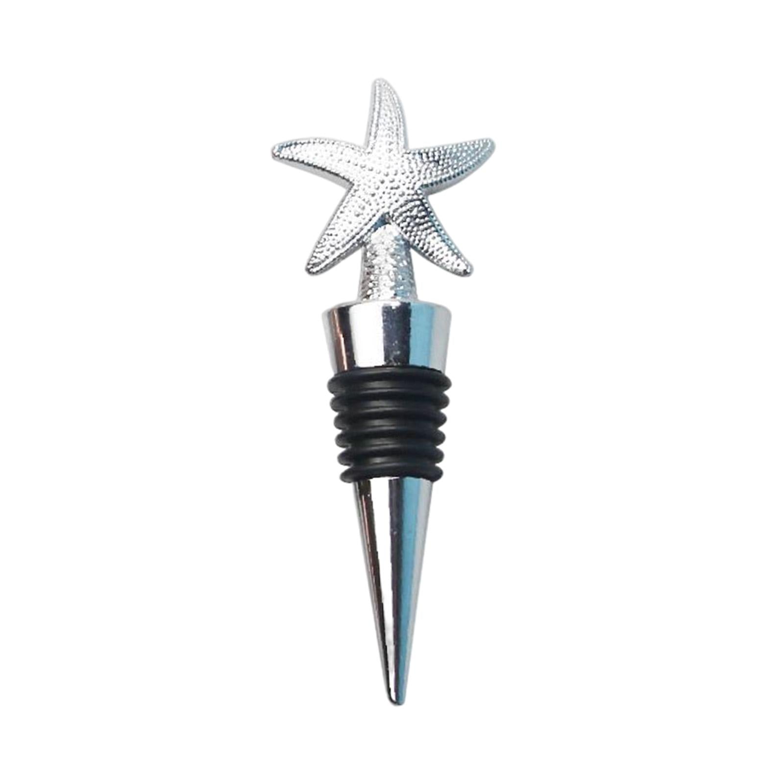 4xMetal Bottle Stopper Decorative Airtight Leak Proof for Restaurant Birthday