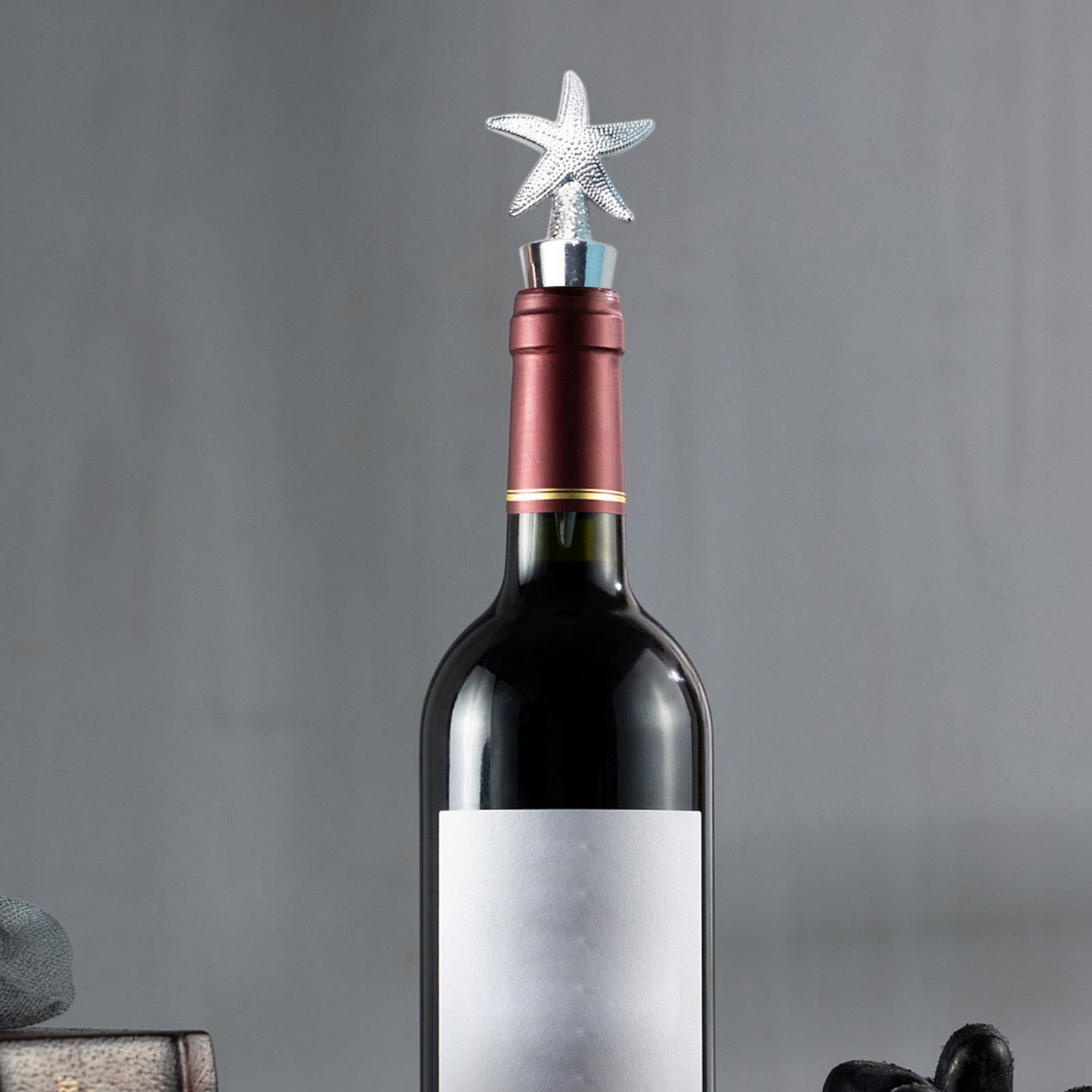 3xMetal Bottle Stopper Decorative Airtight Leak Proof for Restaurant Birthday