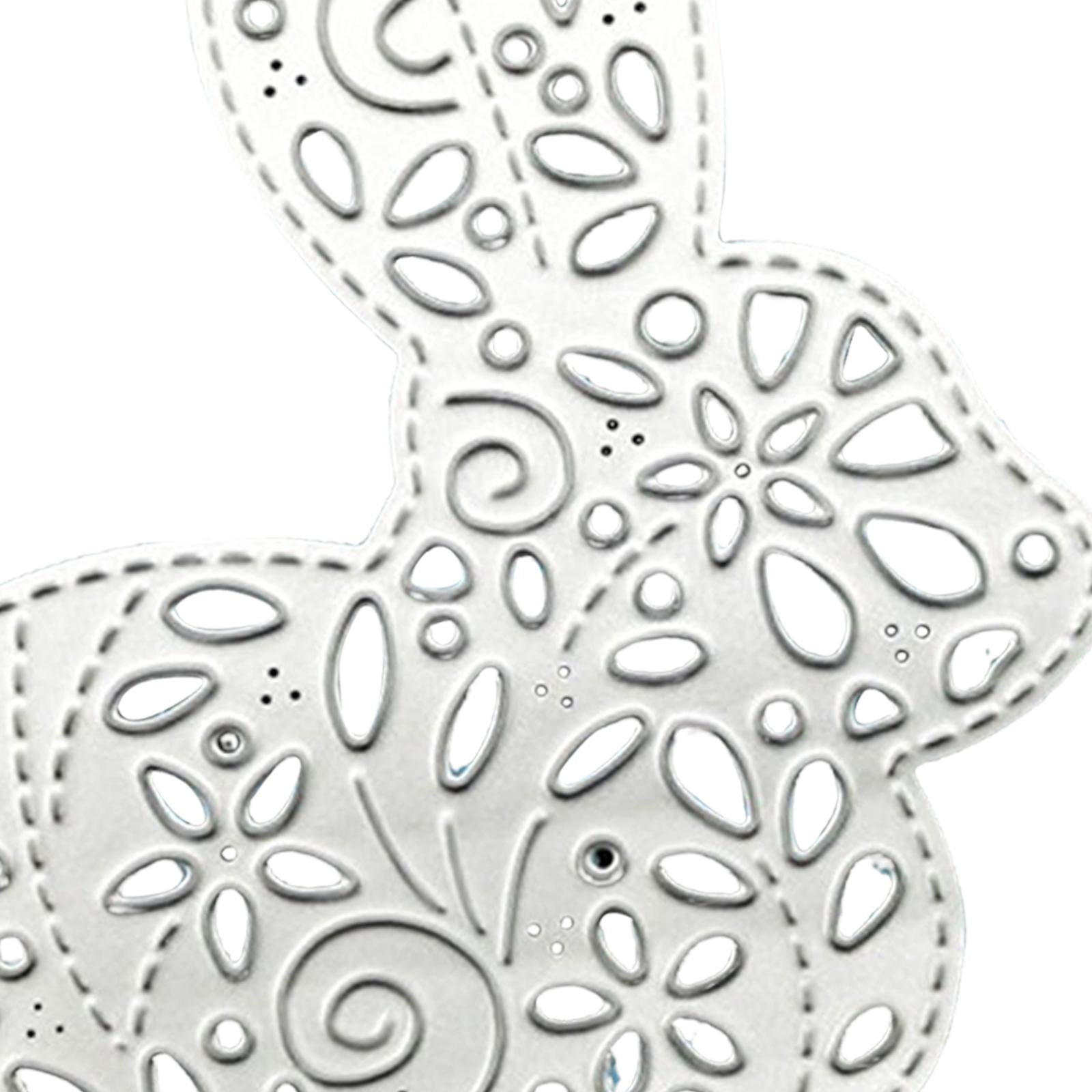4xBunny Cutting Dies Embossing Tool Stencil DIY Album Paper Craft Decoration