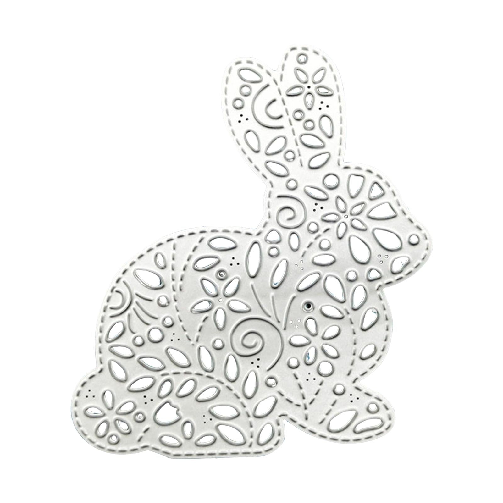 2xBunny Cutting Dies Embossing Tool Stencil DIY Album Paper Craft Decoration
