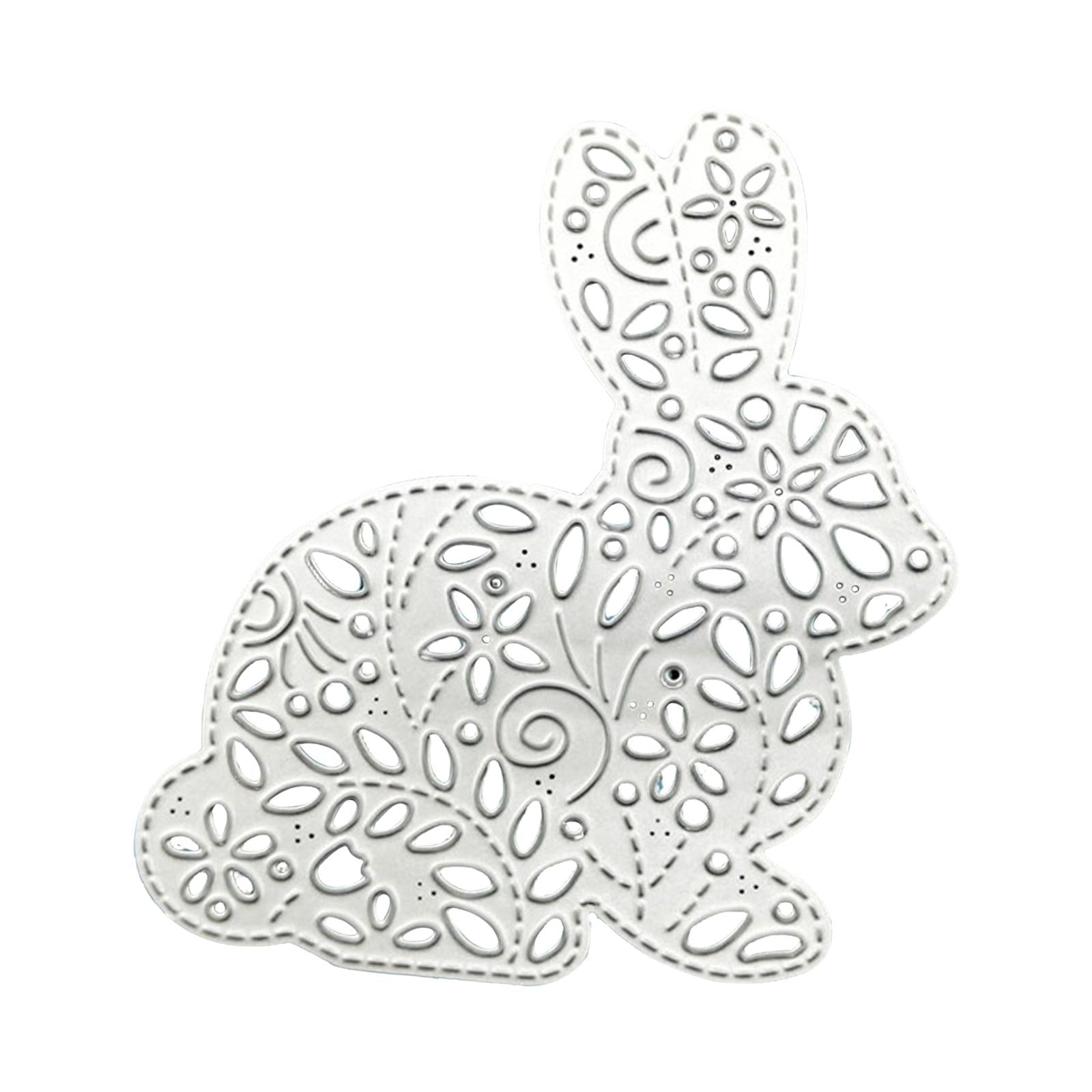 3xBunny Cutting Dies Embossing Tool Stencil DIY Album Paper Craft Decoration
