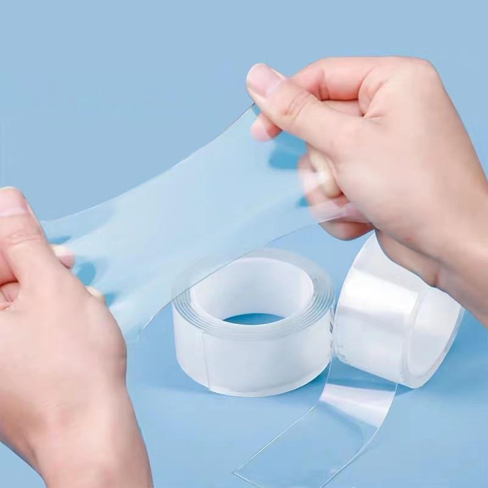 2xBlow Bubbles Double Sided Tape Relaxing Traceless Tapes Strips DIY Crafts 2mmx3cmx1meter