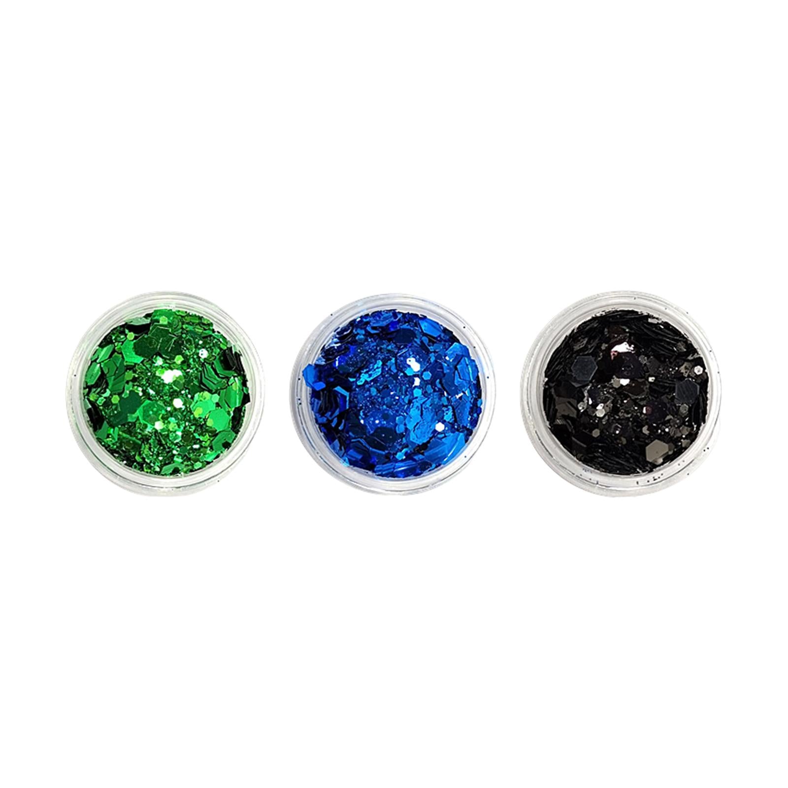 3x4Pcs Sparkle Sequin Flake Chunky Glitter for Nano Tapes Pedicure Phone Cases Style G