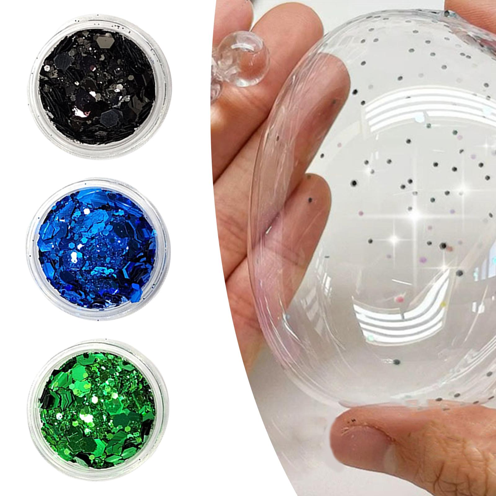 3x4Pcs Sparkle Sequin Flake Chunky Glitter for Nano Tapes Pedicure Phone Cases Style G