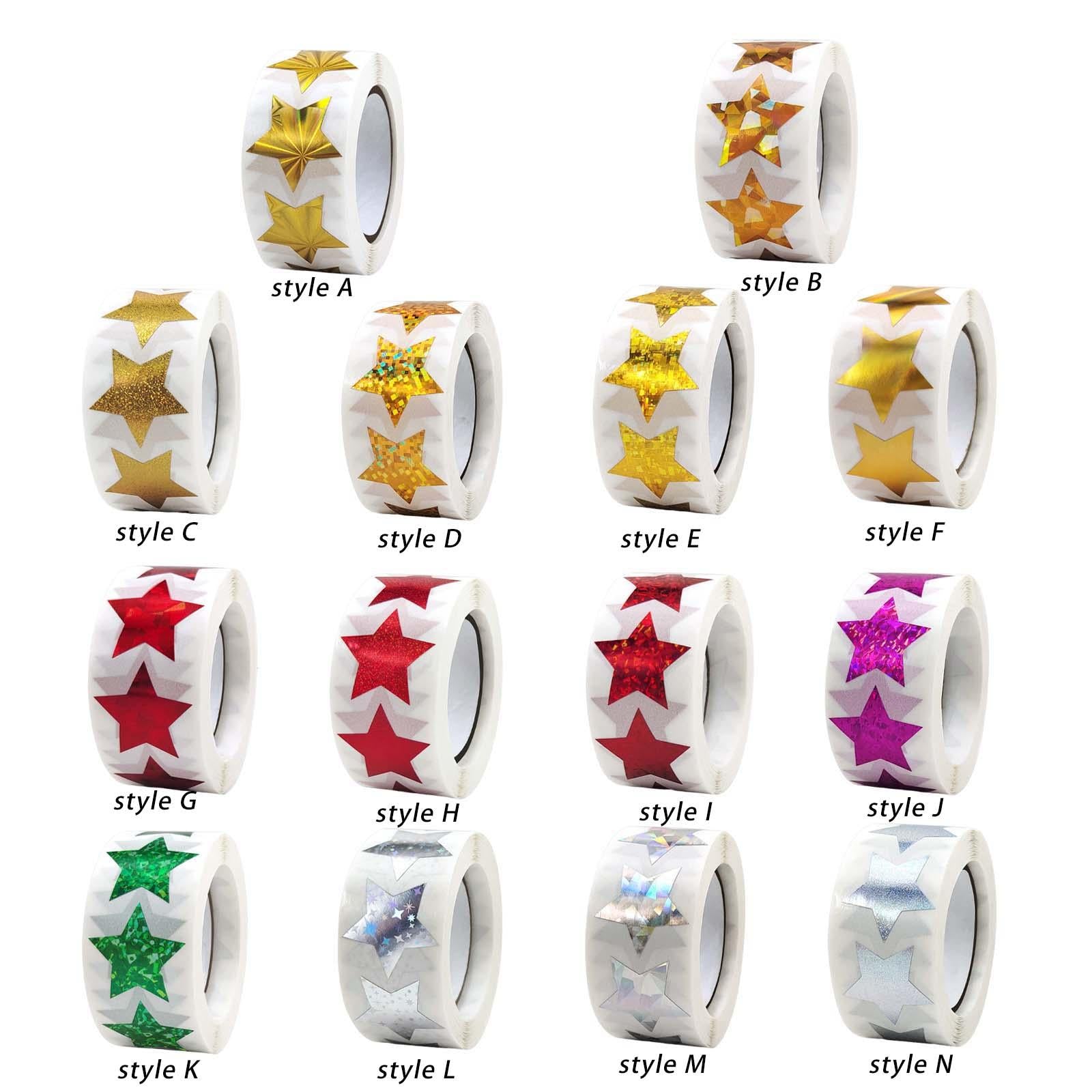 3x500x Star Stickers DIY Stickers Self Adhesive Envelope Stickers for Birthday style A