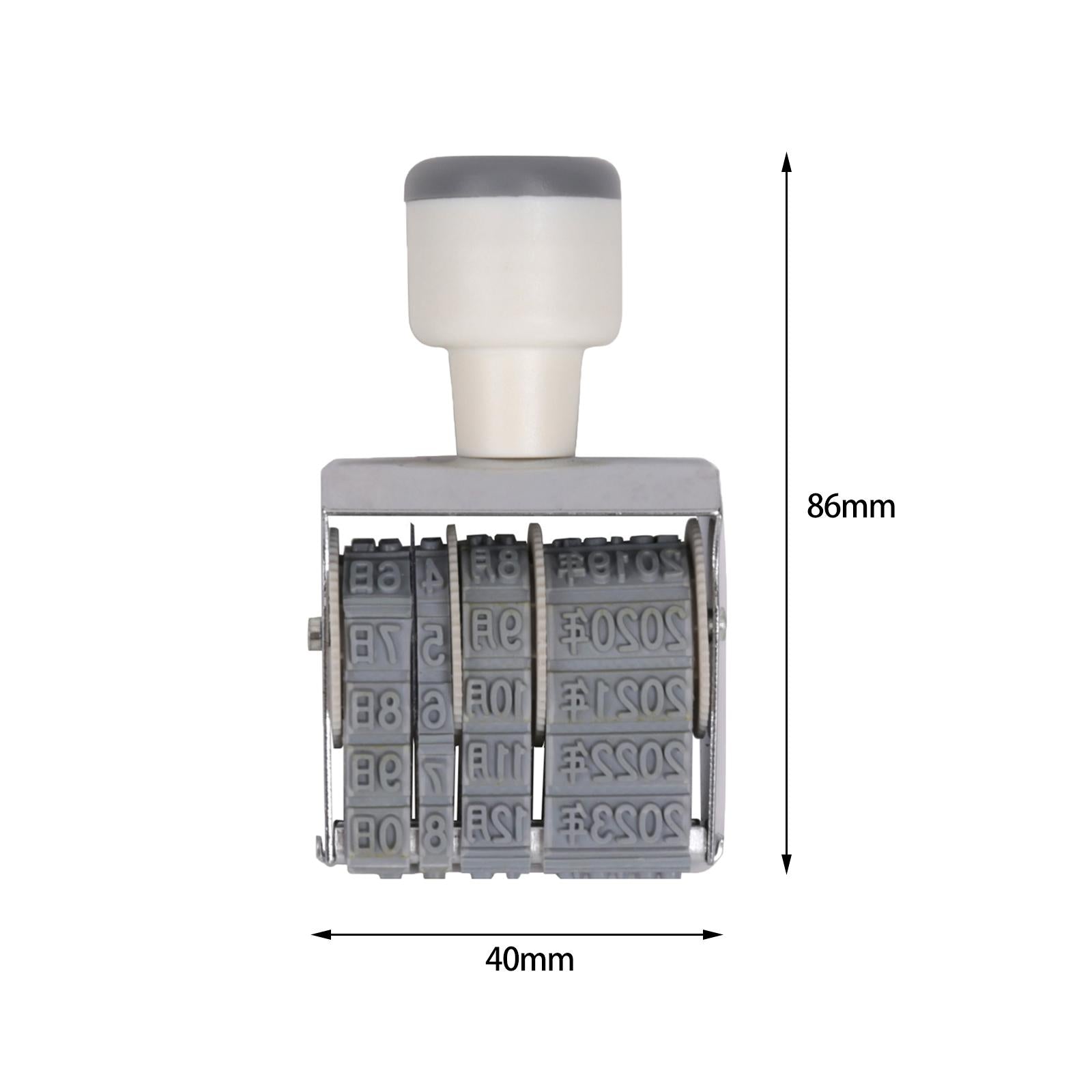 2x8 digits Roller Stamp Fittings Business Stamp for DIY Craft Card Making