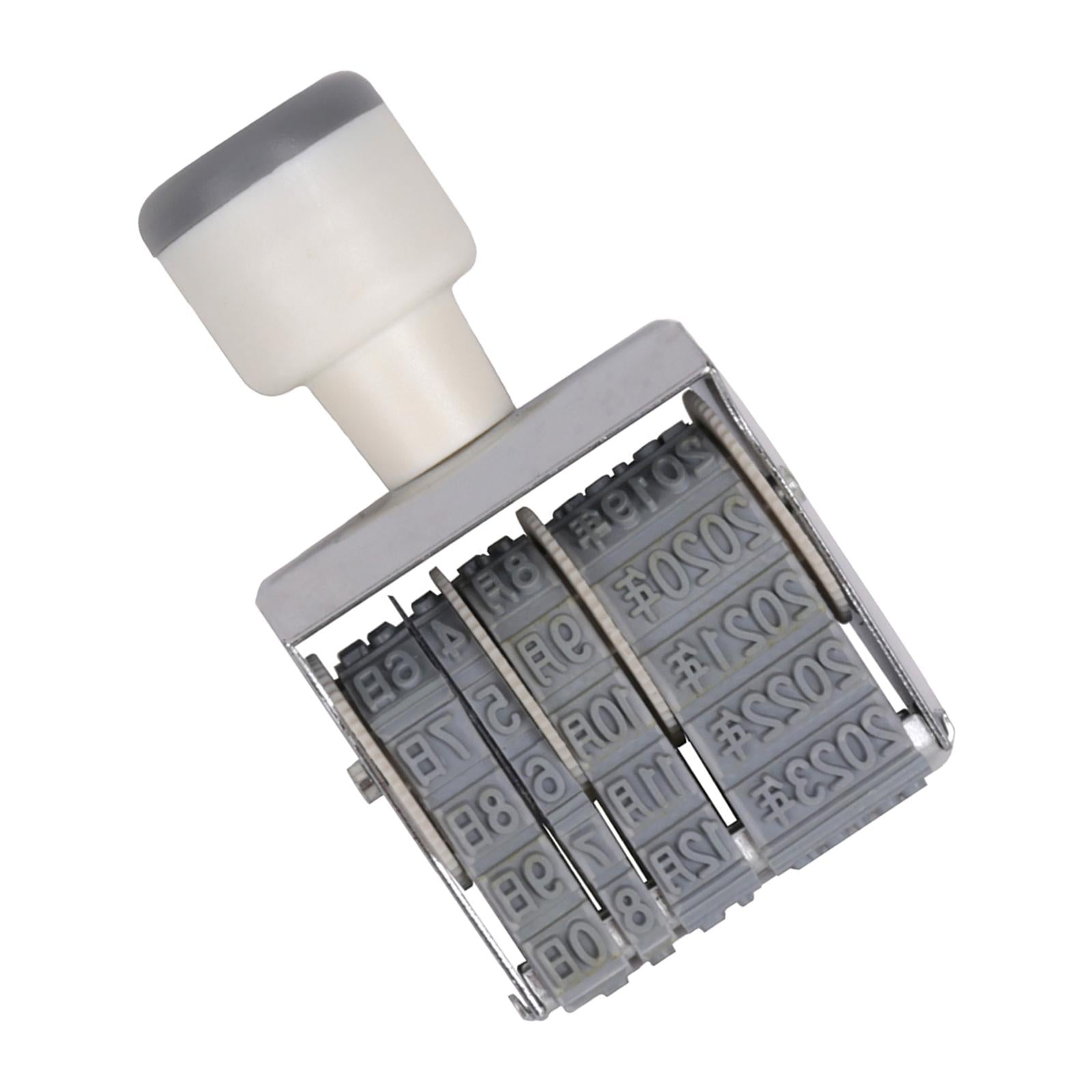 3x8 digits Roller Stamp Fittings Business Stamp for DIY Craft Card Making