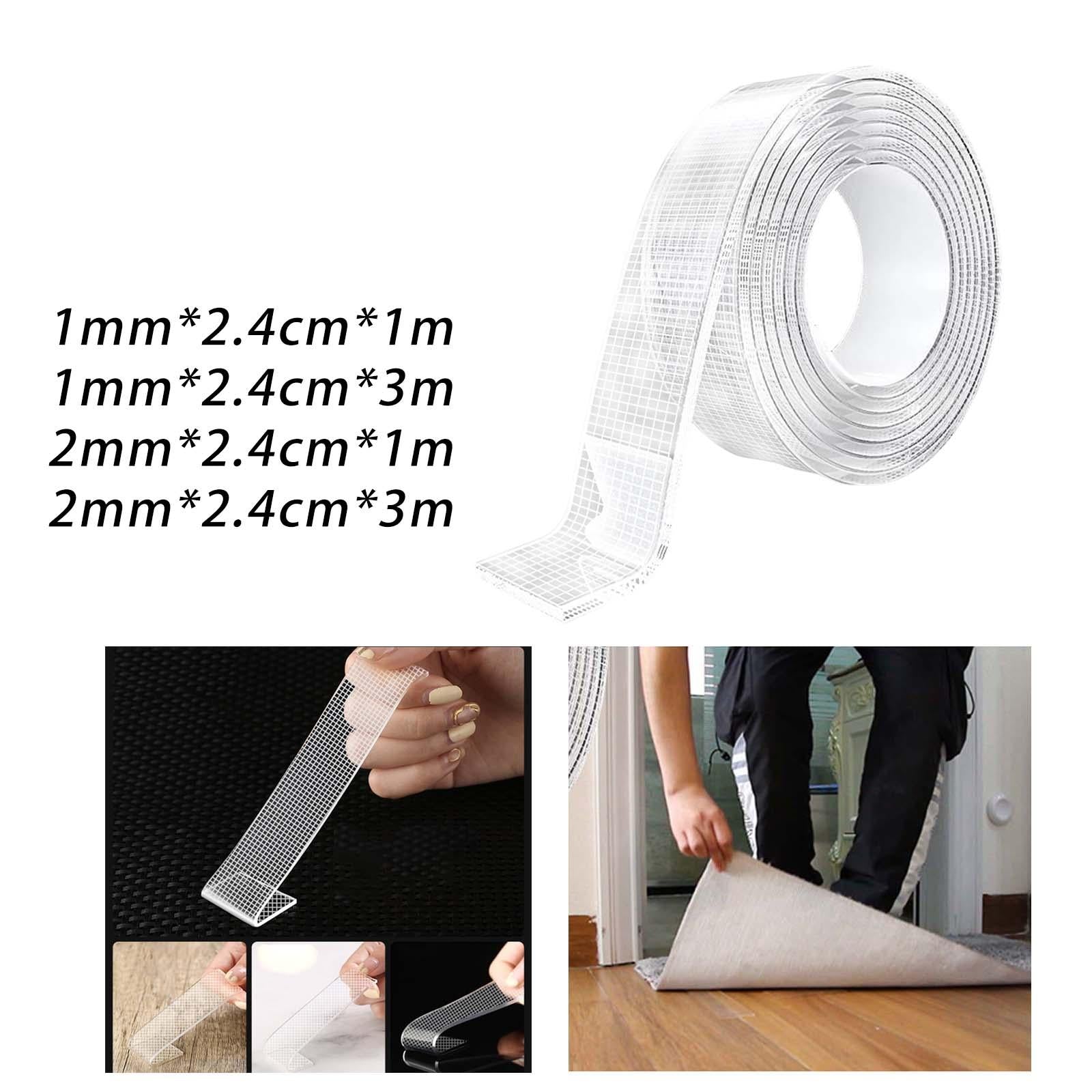 4xClear Nano Tape Double Sided Tape Traceless Non Marking Heavy Duty Wall Tape Thick 1mm Long 100cm